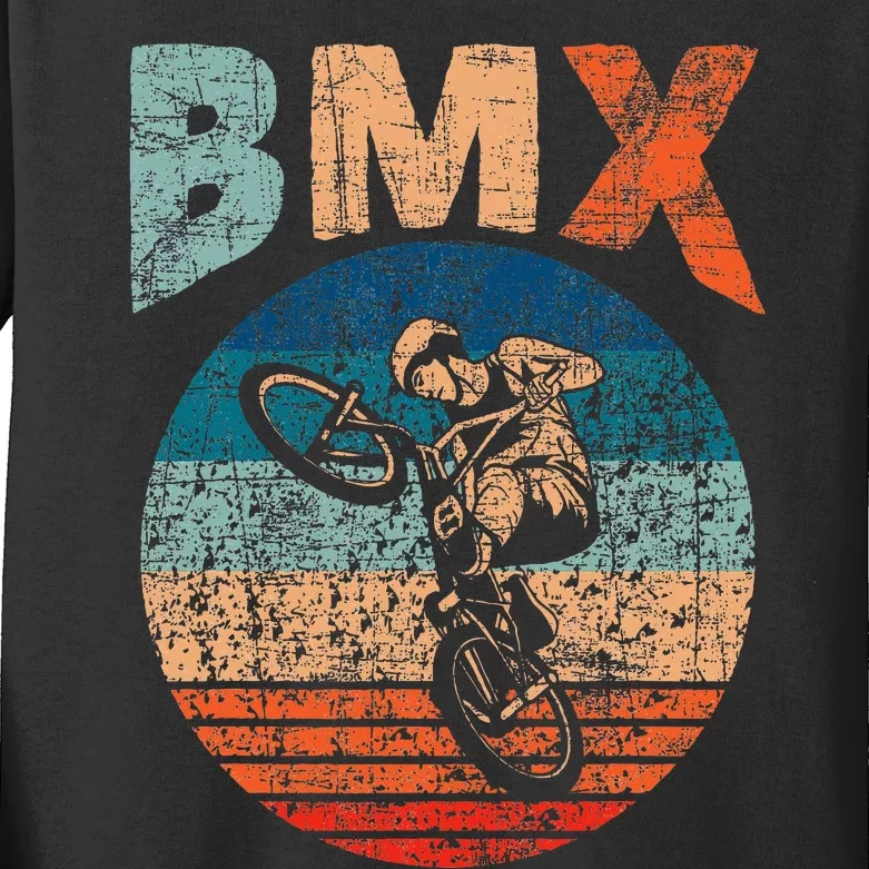 Bmx Bike Bicycle Rider Cyclist Racing Stunt Road Biking Kids Long Sleeve Shirt