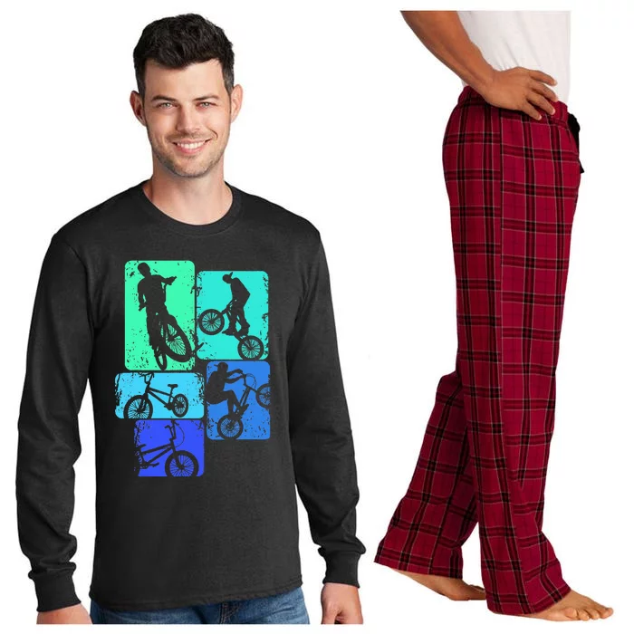 Bmx Bike Bicycle Stunt Racing Long Sleeve Pajama Set