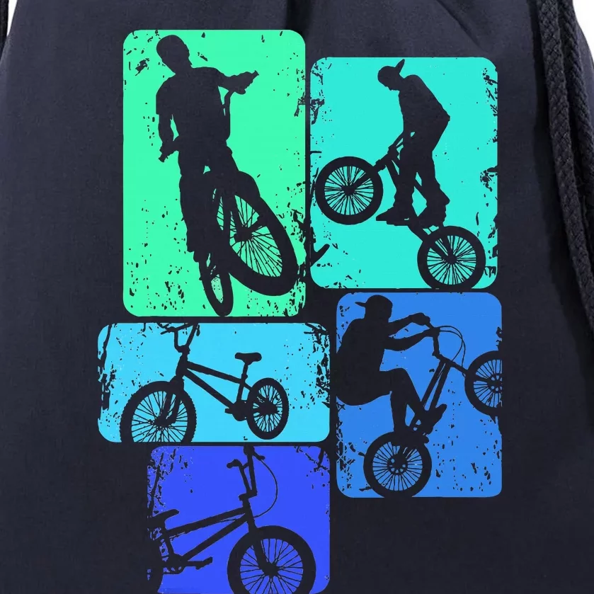 Bmx Bike Bicycle Stunt Racing Drawstring Bag