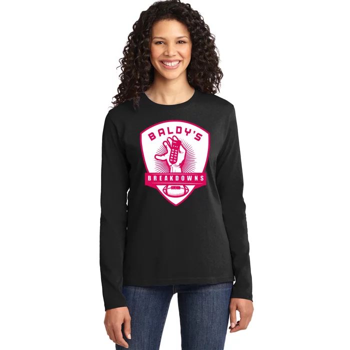 BaldyS Breakdowns Ladies Long Sleeve Shirt