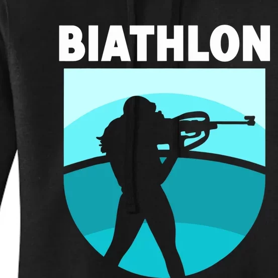 Biathlon Biathlete Biathlons Sports Women's Pullover Hoodie