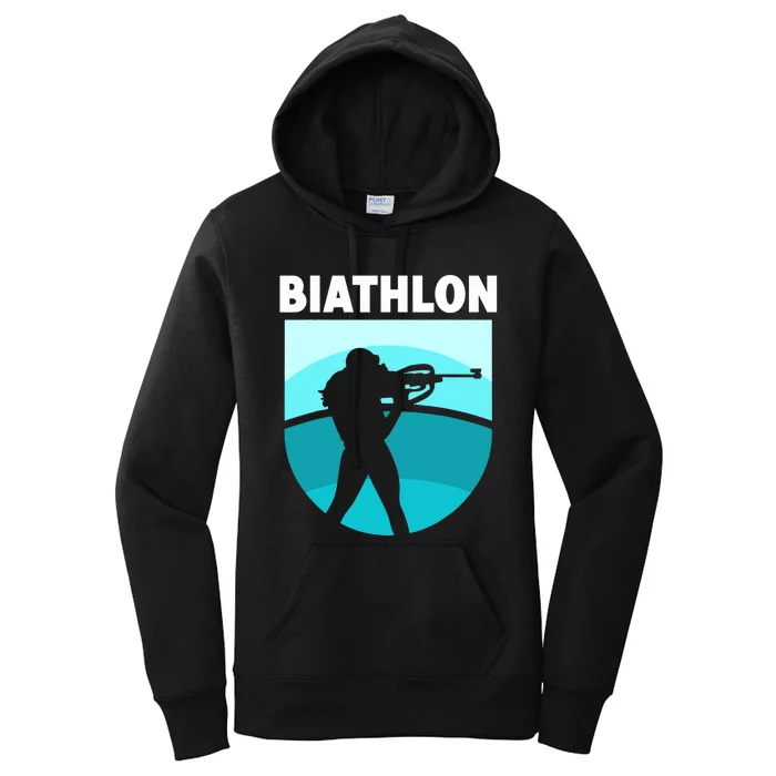 Biathlon Biathlete Biathlons Sports Women's Pullover Hoodie