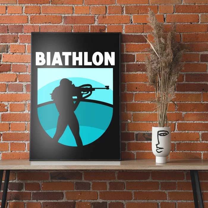 Biathlon Biathlete Biathlons Sports Poster