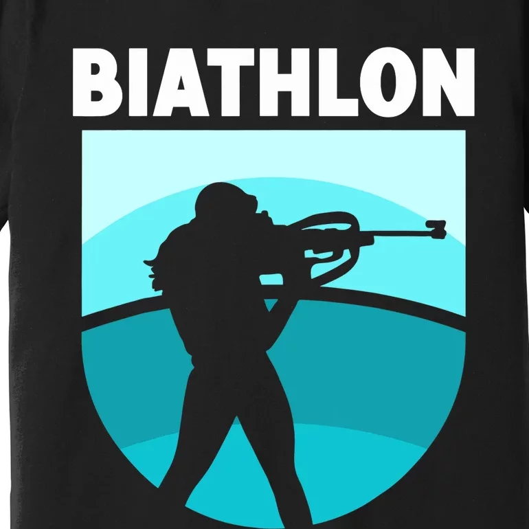 Biathlon Biathlete Biathlons Sports Premium T-Shirt