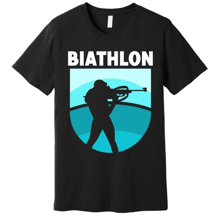 Biathlon Biathlete Biathlons Sports Premium T-Shirt