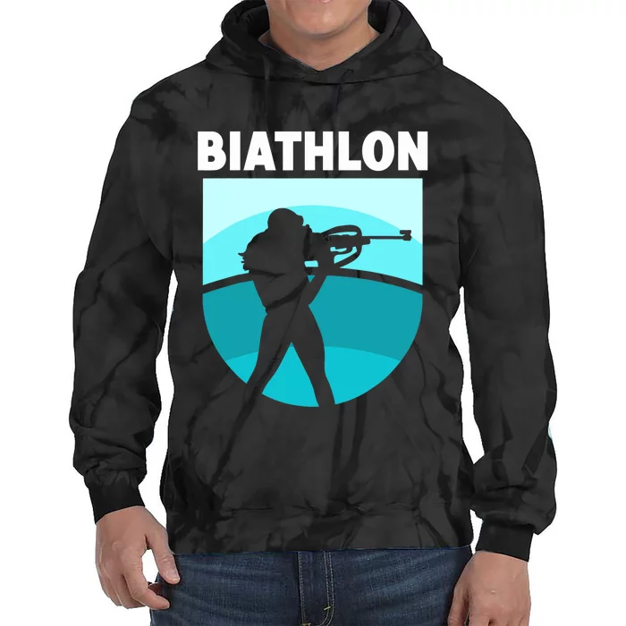 Biathlon Biathlete Biathlons Sports Tie Dye Hoodie