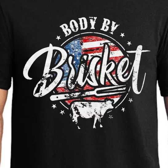 Body By Brisket USA Flag Patriotic Barbeque 4th of July Pajama Set