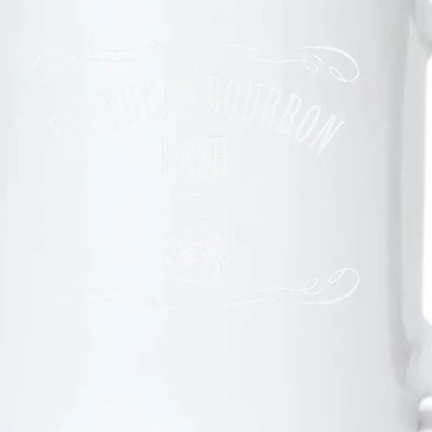 Birthday Bourbon Bash Featuring Whiskey Glass Black Color Changing Mug