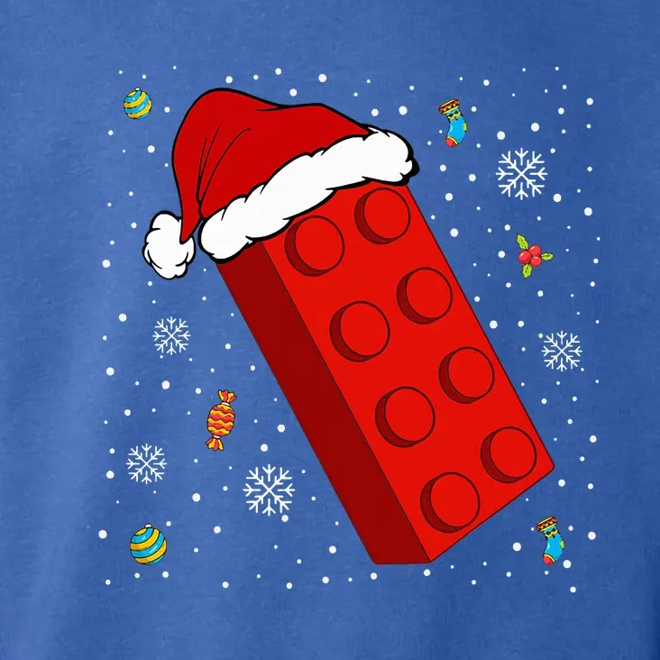 Block Brick Building Santa Xmas Christmas Master Builder Toddler Hoodie