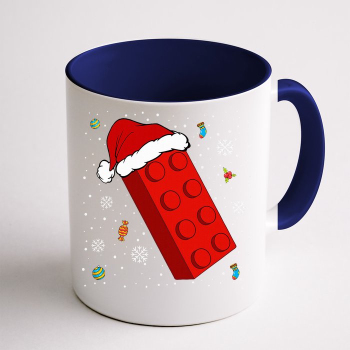 Block Brick Building Santa Xmas Christmas Master Builder Front & Back Coffee Mug