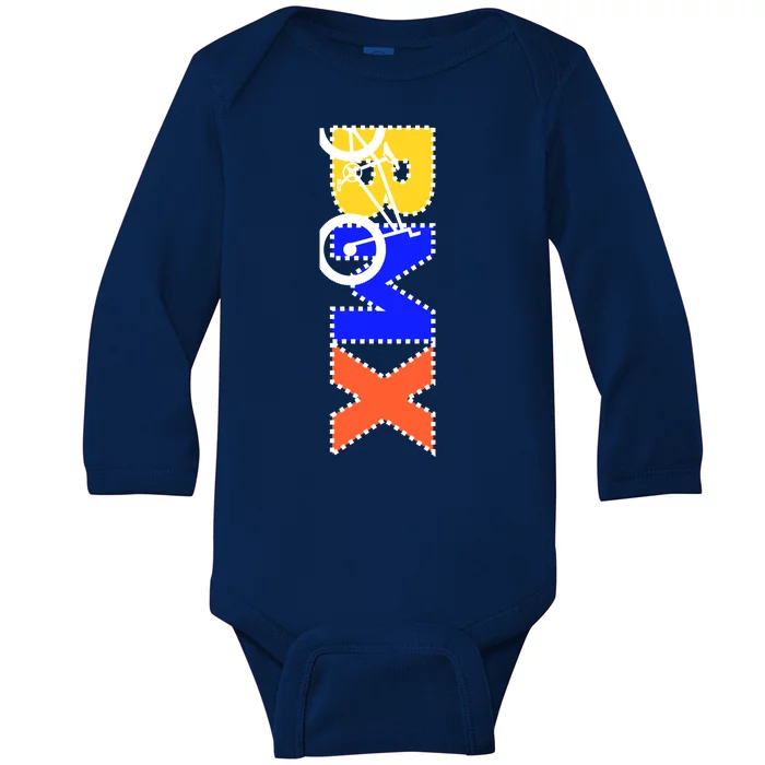 BMX Bike Baby Long Sleeve Bodysuit