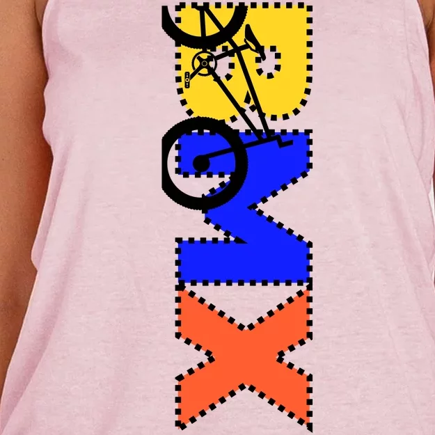 BMX Bike Women's Knotted Racerback Tank