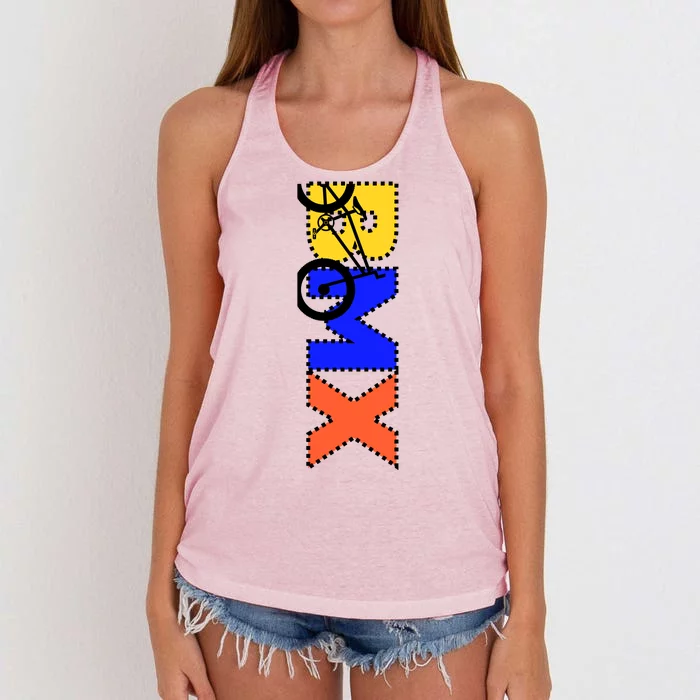 BMX Bike Women's Knotted Racerback Tank