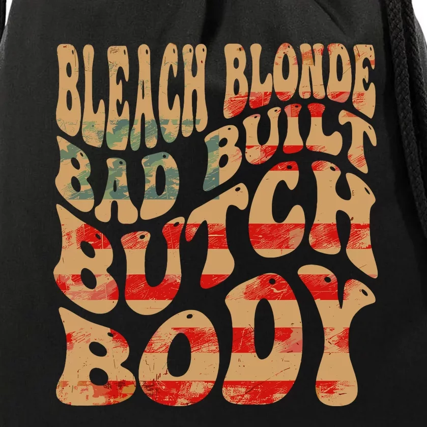 Bleach Blonde Bad Built Butch Body Drawstring Bag