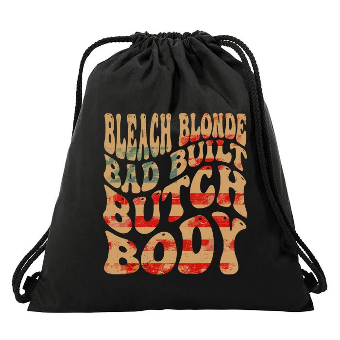 Bleach Blonde Bad Built Butch Body Drawstring Bag