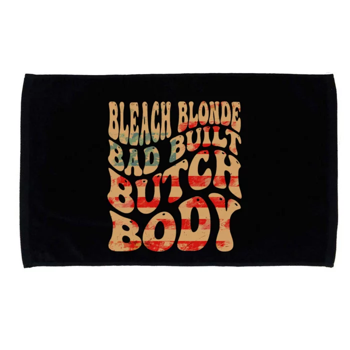 Bleach Blonde Bad Built Butch Body Microfiber Hand Towel