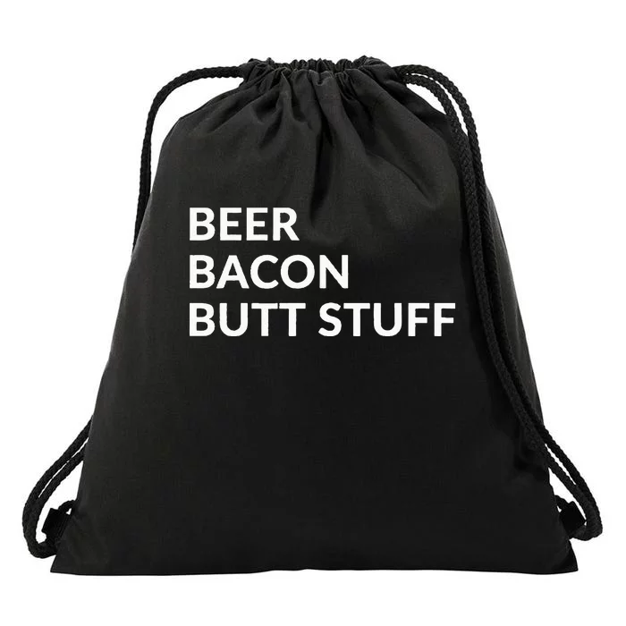 Beer Bacon Butt Stuff Drawstring Bag