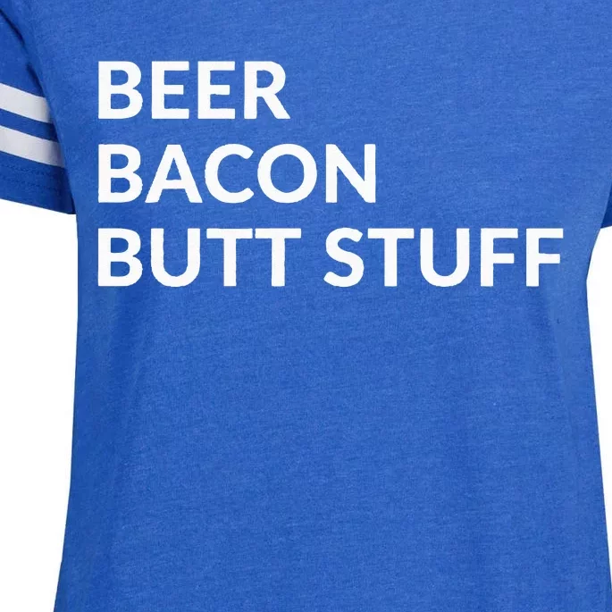 Beer Bacon Butt Stuff Enza Ladies Jersey Football T-Shirt