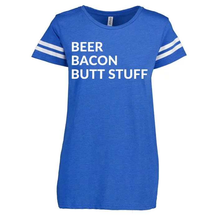 Beer Bacon Butt Stuff Enza Ladies Jersey Football T-Shirt