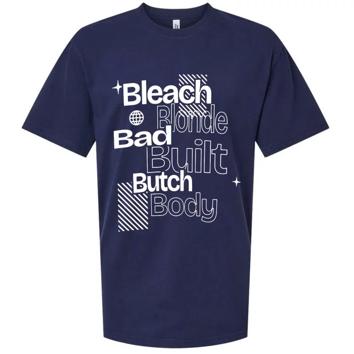 Bleach Blonde Bad Built Butch Body Sueded Cloud Jersey T-Shirt