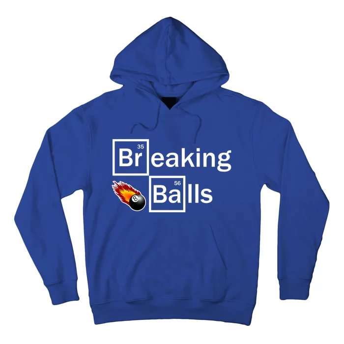 Breaking Balls Billiard Player Pool Snooker 8 Ball Funny Cute Gift Hoodie