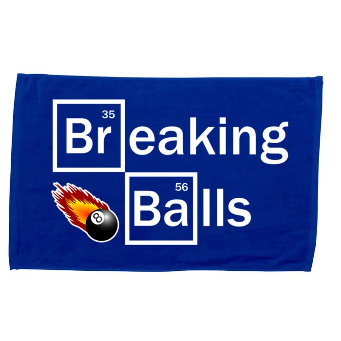 Breaking Balls Billiard Player Pool Snooker 8 Ball Funny Cute Gift Microfiber Hand Towel