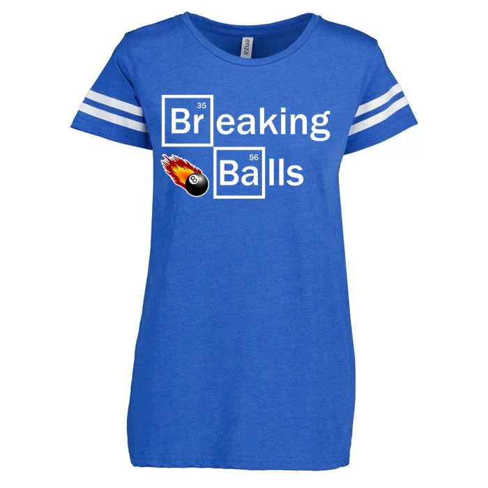 Breaking Balls Billiard Player Pool Snooker 8 Ball Funny Cute Gift Enza Ladies Jersey Football T-Shirt