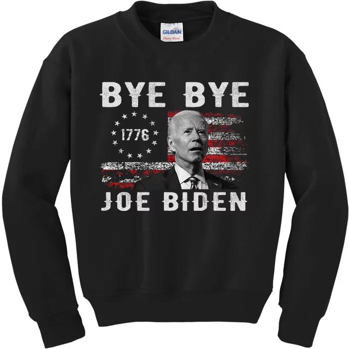 Bye Bye Biden Funny Antibiden Election Drops Out Kids Sweatshirt