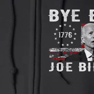 Bye Bye Biden Funny Antibiden Election Drops Out Full Zip Hoodie