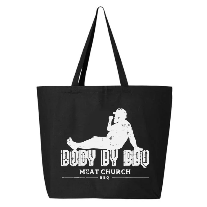 Body By Bbq Funny Barbecue Grill Meat Lover 25L Jumbo Tote