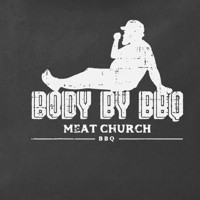 Body By Bbq Funny Barbecue Grill Meat Lover Zip Tote Bag