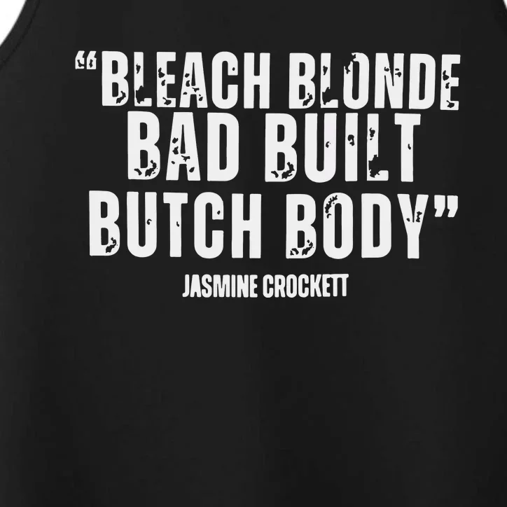 Bleach Blonde Bad Built Butch Body Performance Tank