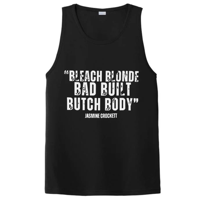 Bleach Blonde Bad Built Butch Body Performance Tank