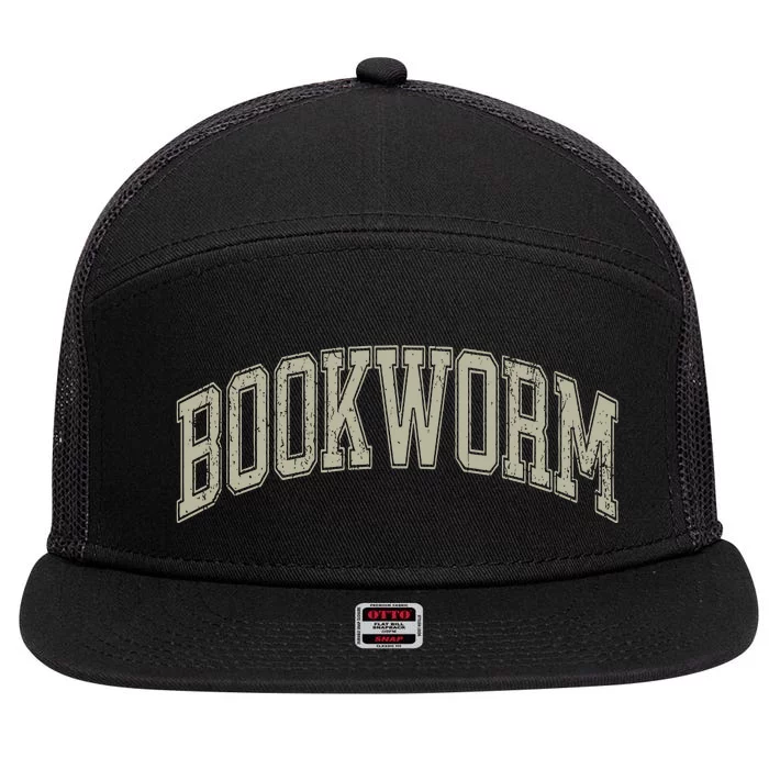 Bookworm Bookish Book Club 7 Panel Mesh Trucker Snapback Hat