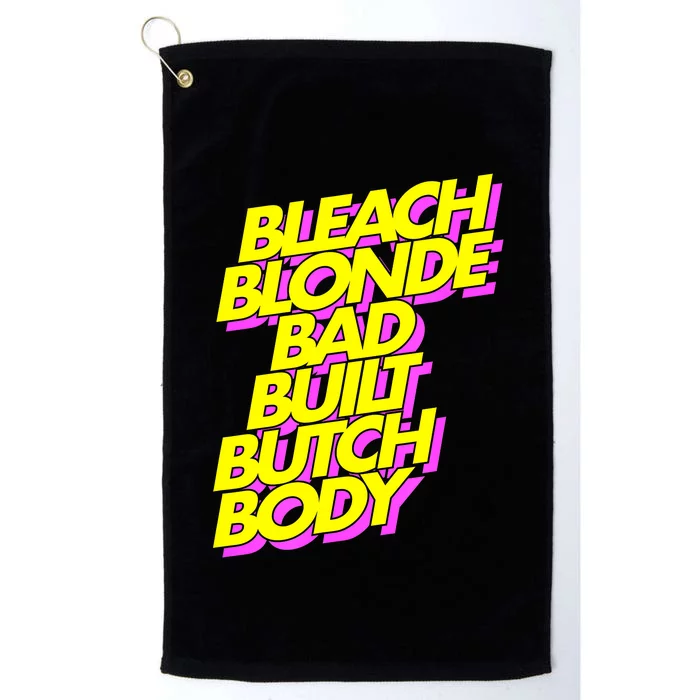 Bleach Blonde Bad Built Butch Body Antimaga Platinum Collection Golf Towel