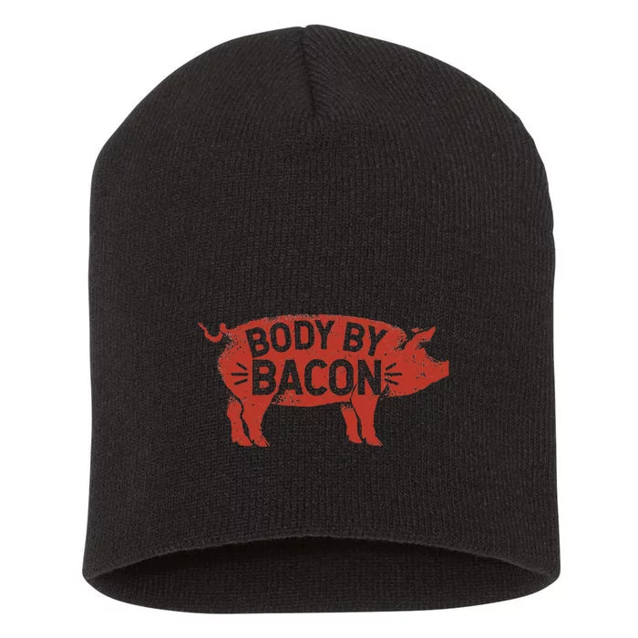 Body By Bacon For Low Carb High Fat Ketogenic Diet Short Acrylic Beanie