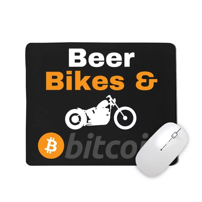 Beer Bikes Bitcoin, Vintage Bitcoin Logo, Bitcoin Blockchain, Bitcoin Crypto Mousepad