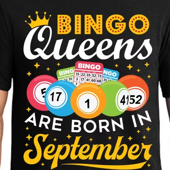 Bingo Birthday Bingo Queens Are Born In September Gift Pajama Set