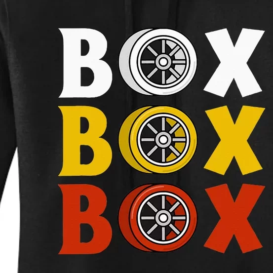 Box Box Box Formula Racing Radio Pit Box Box Box Women's Pullover Hoodie