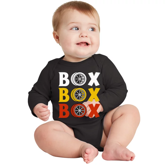 Box Box Box Formula Racing Radio Pit Box Box Box Baby Long Sleeve Bodysuit