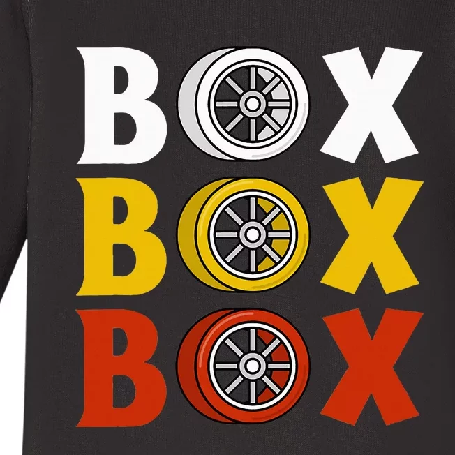 Box Box Box Formula Racing Radio Pit Box Box Box Baby Long Sleeve Bodysuit