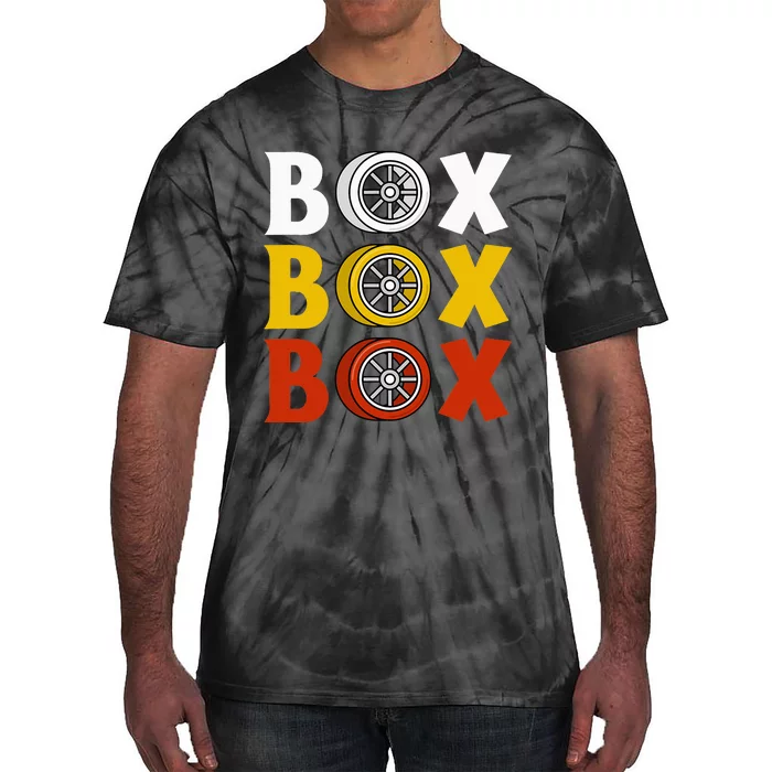 Box Box Box Formula Racing Radio Pit Box Box Box Tie-Dye T-Shirt