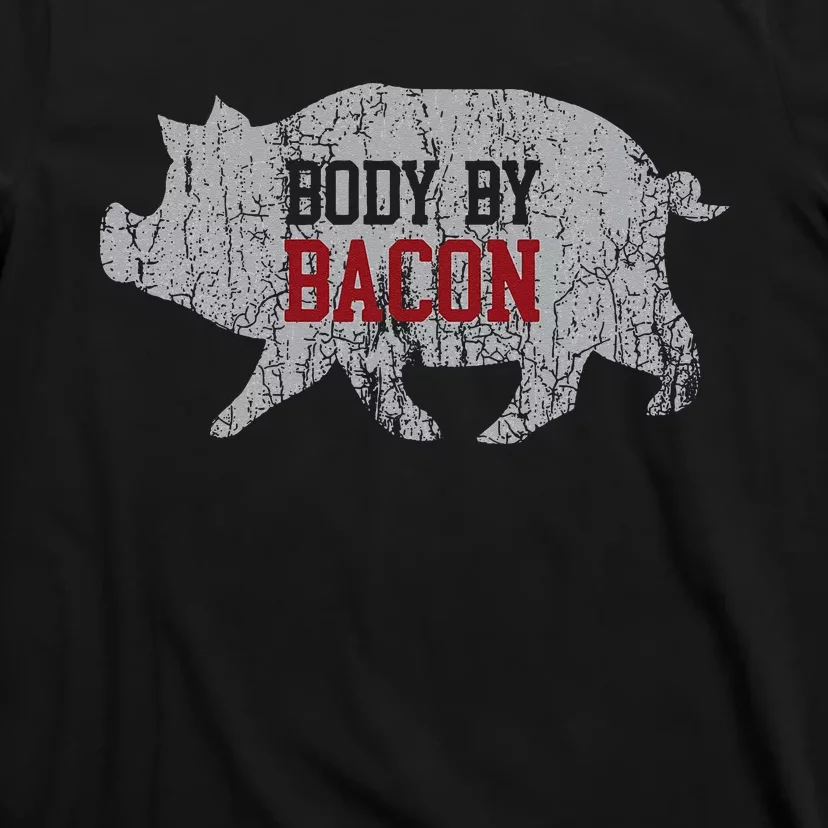 Body By Bacon Low Carb High Fat Ketogenic Diet T-Shirt