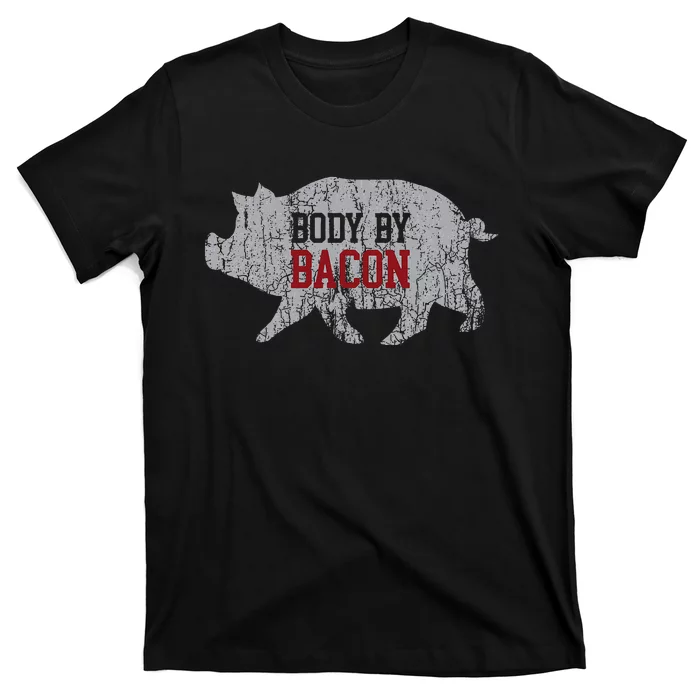 Body By Bacon Low Carb High Fat Ketogenic Diet T-Shirt