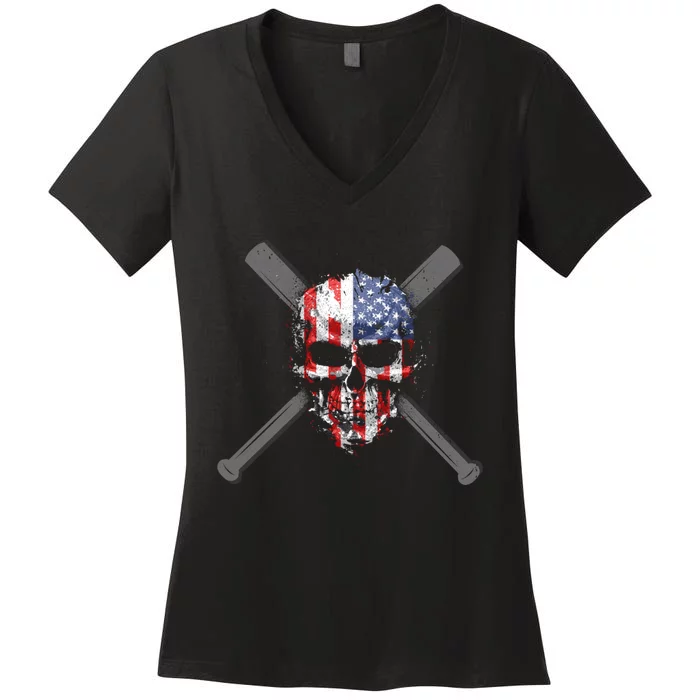 Baseball Baseball Women's V-Neck T-Shirt