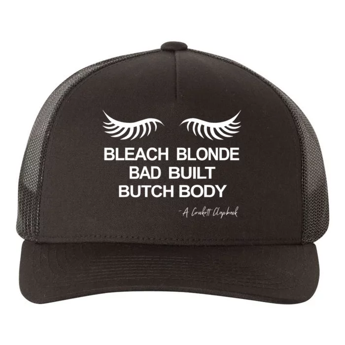 Bleach Blonde Bad Built Butch Body Yupoong Adult 5-Panel Trucker Hat