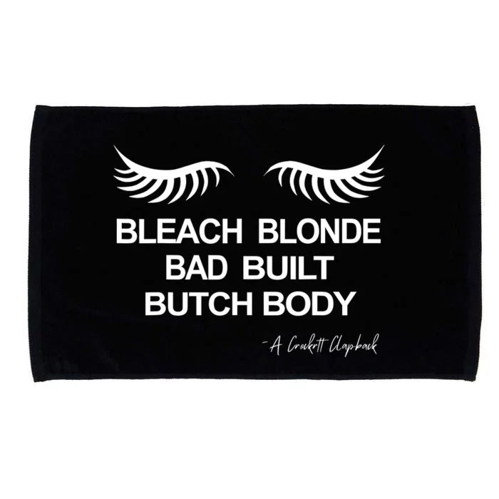 Bleach Blonde Bad Built Butch Body Microfiber Hand Towel