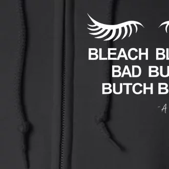 Bleach Blonde Bad Built Butch Body Full Zip Hoodie