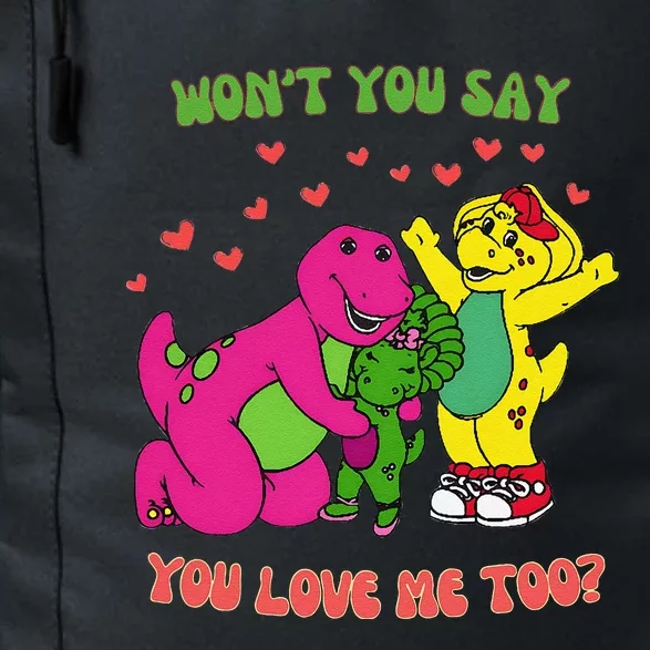 Barney Baby Bop And Bj WonT You Say You Love Me Too Daily Commute Backpack