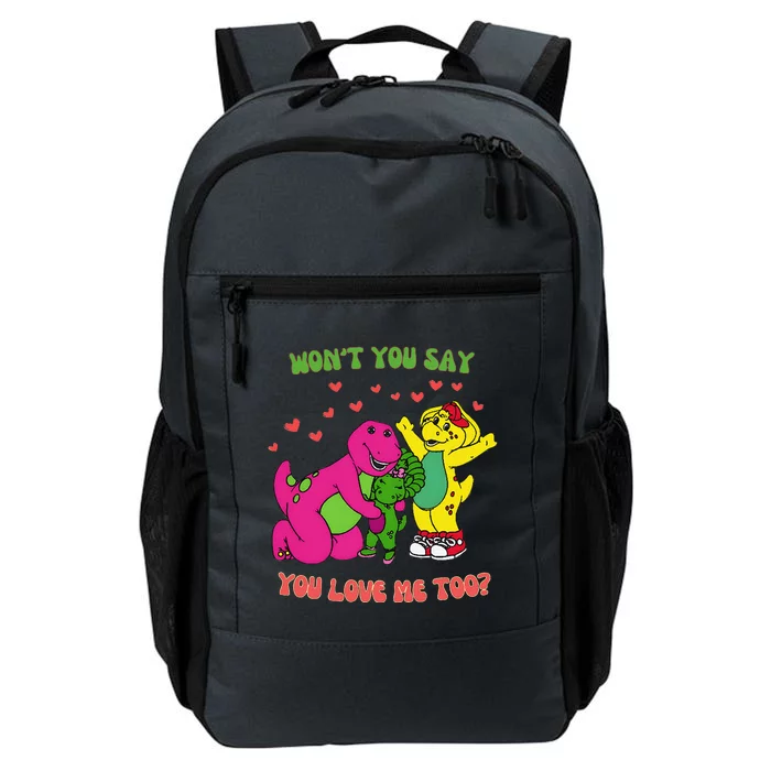 Barney Baby Bop And Bj WonT You Say You Love Me Too Daily Commute Backpack